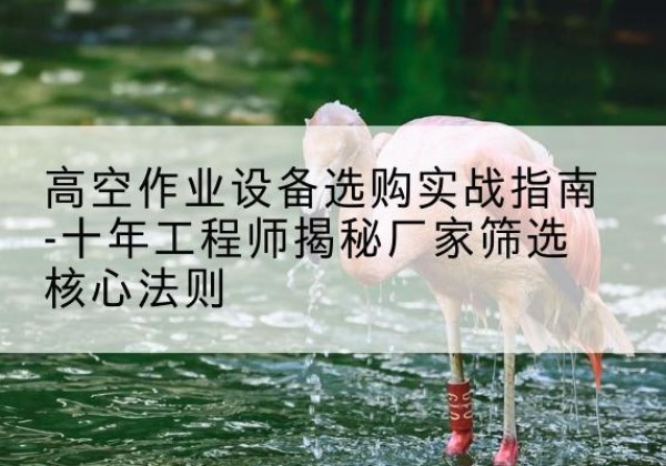 香坊剪叉式升降机厂家-高空作业设备选购实战指南-十年工程师揭秘厂家筛选核心法则